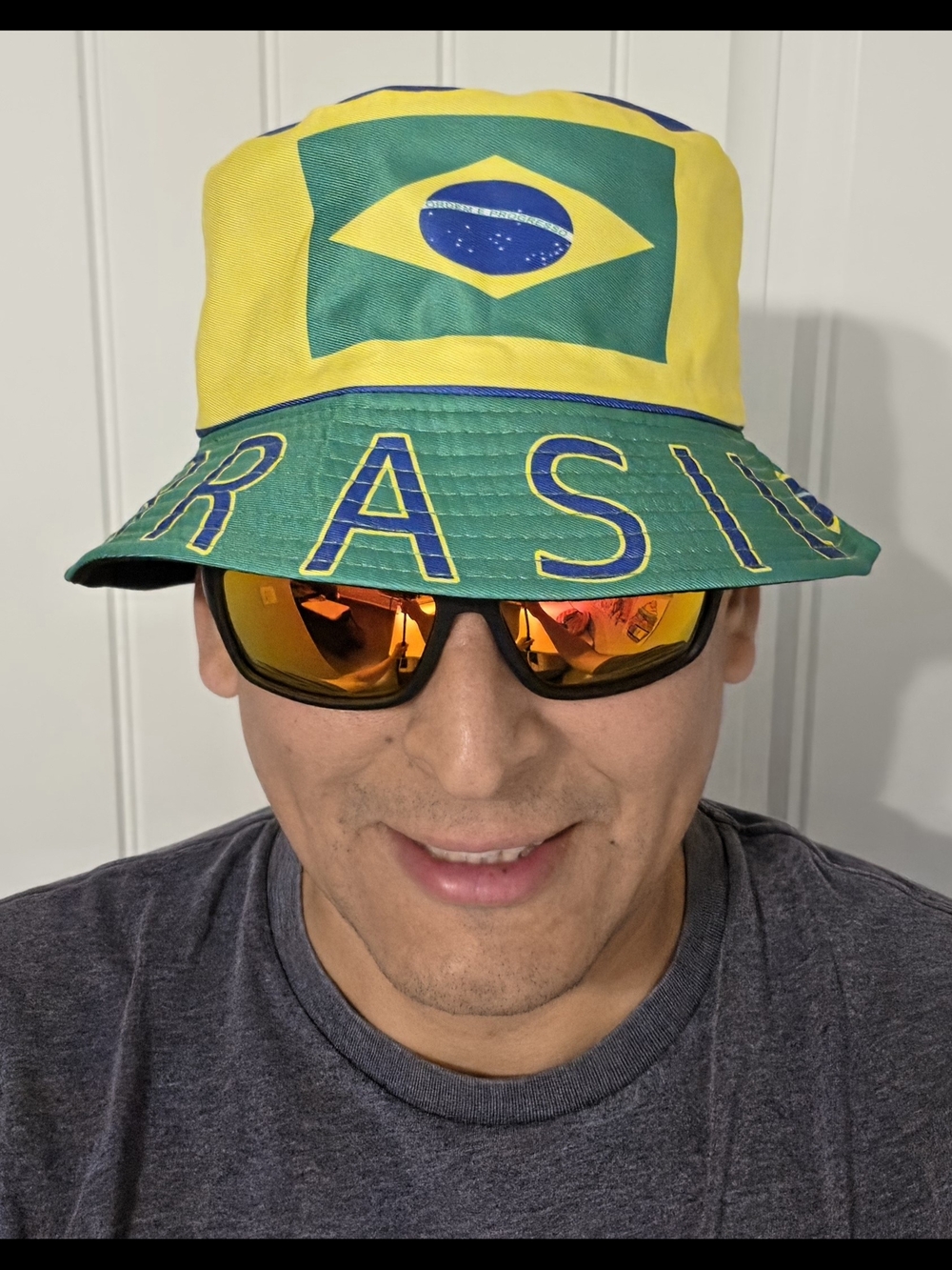 BRAZIL Brasil 2026 World Cup unisex reversible bucket hat adult one size - Picture 5 of 7